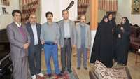دیدار دکتر شادنوش رئیس دانشگاه با آزاده سرافراز جمشید نیر 
