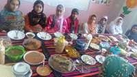جشنواره غذای سالم و نمایشگاه نقاشی با موضوع "زندگی سالم با نشاط وامید".