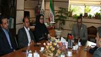 دیدار سرپرست امور شعب بانک رفاه استان با دکتر طاهری معاون توسعه مدیریت و منابع دانشگاه.