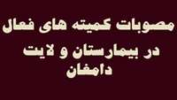 جلسه پیگیری مصوبات کمیته های فعال در بیمارستان ولایت دامغان 