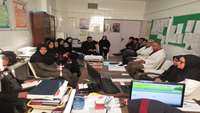 جلسه هم اندیشی سرپرست شبکه بهداشت و درمان شهرستان سرخه با کارکنان شبکه و مراکز بهداشتی درمانی