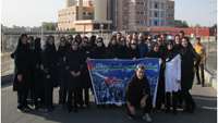پیاده روی کارکنان مرکز آموزشی پژوهشی درمانی کوثر سمنان به مناسبت هفته دفاع مقدس