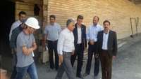 بازدید مدیران بیمارستان 15 خرداد از بیمارستان در حال احداث شهرستان مهدیشهر 