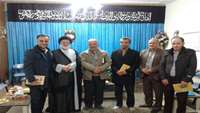 دیدار دکتر پورمحمدی سرپرست شبکه بهداشت و درمان شهرستان دامغان با حجت الاسلام و المسلمین حسینیان امام جمعه این شهرستان