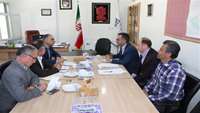 دیدار مدیر شبکه بهداشت و درمان شهرستان دامغان با مدیر کل بیمه سلامت استان
