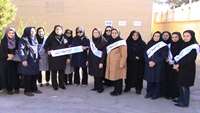 پباده روی بانوان شبکه بهداشت و درمان شهرستان گرمسار به مناسبت هفته دفاع مقدس