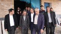 بازدید دکتر جان بابایی از بیمارستان در دست احداث شهرستان مهدیشهر