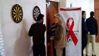 برگزاری مسابقات دارت در هفته بسیج اطلاع رسانی ایدز/HIV در دامغان
