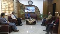 دیدار مدیر کل سازمان انتقال خون استان سمنان با دکتر شادنوش رئیس دانشگاه.