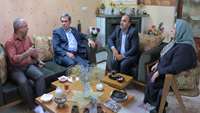 دیدار دکتر شادنوش رئیس دانشگاه با رزمنده سرافراز دانشگاه سیف الله کیقبادی