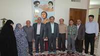 دیدار دکتر شادنوش رئیس دانشگاه با خانواده شهید والا مقام لطف اله خدر