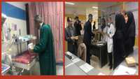 بازدید سرزده دکتر دانائی رئیس دانشگاه از بیمارستان ولایت شهرستان دامغان