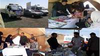 برپایی ایستگاه سلامت با موضوع پویش ملی 60-30 با خودمراقبتی توسط شبکه بهداشت و درمان شهرستان دامغان