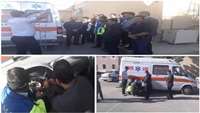 آموزش نحوه استفاده صحیح از زنجیر چرخ جهت پرسنل مرکز اورژانس پیش بیمارستانی 115 شهرستان دامغان