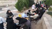 سنجش فشار خون در آرامستان هاي گرمسار 