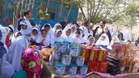 برپایی نمايشگاه هفته كودك در شهرستان سرخه