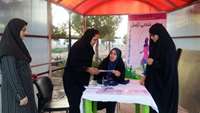 برپایی ایستگاه سلامت در محل پارک بانوان شهرستان دامغان