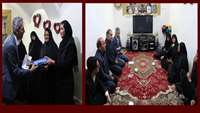 دیدار دکتر دانائی رئیس دانشگاه با خانواده مرحومه حیدریان 
