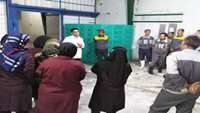 برگزاری برنامه آموزشي دخانيات توسط شبكه بهداشت و درمان شهرستان سرخه در كشتارگاه طيهو