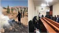 برگزاری مانور اطفاء حریق در شبکه بهداشت ودرمان شهرستان آرادان
