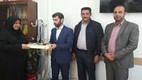 حضور مدیر شبکه بهداشت درمان سرخه در شهرداری به مناسبت روز شهردار