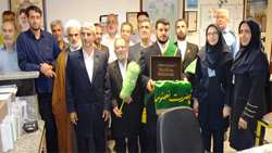 حضور کاروان سفیران کریمه در بیمارستان معتمدی گرمسار.
