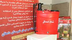 اهداء یک دستگاه سمپاش شارژی به شبکه بهداشت و درمان شهرستان دامغان