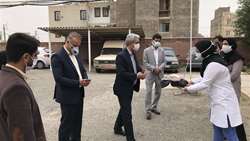 قدردانی مسئولان شهرستان آرادان از پزشک و کارکنان مرکز خدمات جامع سلامت 
