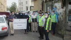 نظارت کارشناسان مرکز بهداشت شهرستان سمنان بر اجرای پروتکل های بهداشتی اصناف 