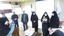 برگزاری مراسم تقدیر از زحمات یغمایی حسابدار سابق مرکز بهداشت شهرستان سمنان
