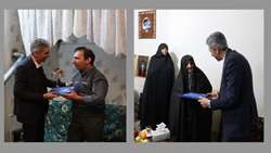 دیدار رئیس دانشگاه علوم پزشکی استان سمنان با خانواده شهید بزرگوار و رزمنده سرافراز دفاع مقدس  