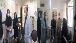 بازديد مسئول دبیرخانه کرونا دانشگاه علوم پزشکی استان سمنان از مراكز خدمات جامع سلامت شهرستان آرادان