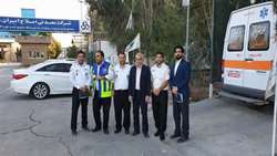بازدید مدیر حوادث و رئیس اورژانس پیش بیمارستانی دانشگاه از پایگاه های اورژانس پیش بیمارستانی شهرستان گرمسار