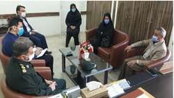 ديدار فرمانده سپاه پاسداران شهرستان گرمسار با مدير شبكه بهداشت و درمان اين شهرستان