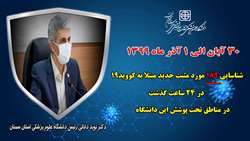 شناسایی 189 مورد مثبت جدید بیماران مبتلا به کرونا در مجموعه تحت پوشش دانشگاه