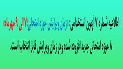 اطلاعیه شماره 7 آزمون استخدامی - زمان ویرایش حوزه امتحانی
