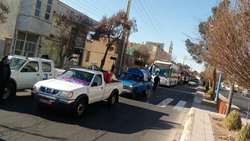  برگزاری مانور موتوری روز ایمنی دربرابر زلزله و کاهش اثرات بلایای  طبیعی در شهر سمنان