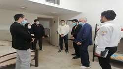 بازدید مدیر حوادث و فوریت های پزشکی دانشگاه از نقاهتگاه کرونای سمنان
