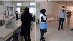 نظارت و آموزش دستورالعمل های پیشگیری از کرونا ویروس دانشکده تغذیه و علوم غذایی آرادان