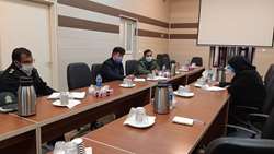 جلسه تیم نظارتی طرح شهید حاج قاسم سلیمانی در شبکه بهداشت شهرستان آرادان