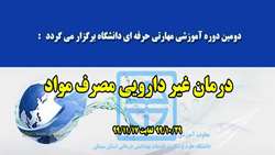 اجرای دومین دوره مهارتی و حرفه ای دانشگاه با عنوان 