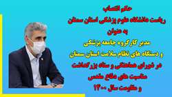 دکتر دانائی مدیر کارگروه جامعه پزشکی و دستگاه های نظام سلامت استان سمنان در شورای هماهنگی و ستاد بزرگداشت مناسبت های دفاع مقدس و مقاومت سال 1400 شد