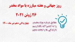 معرفی روز جهانی و هفته مبارزه با مواد مخدر سال 1400