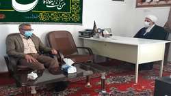 دیدار مدیر شبکه بهداشت و درمان شهرستان گرمسار با امام جمعه شهر ایوان کی 