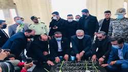حضور وزیر بهداشت در شهرستان سمنان با ادای احترام به مقام شامخ شهدای گمنام