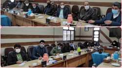 حضور مدیر شبکه بهداشت و درمان شهرستان سرخه و مسئول خانه بهداشت افتر در جلسه کارگروه فضای مجازی