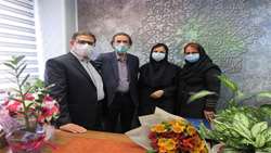 آیین قدردانی از زحمات سی ساله سرپرستار بخش CCU بیمارستان کوثر