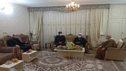 عیادت دکتر قدس سرپرست دانشگاه از حجت السلام و المسلمین عبدوس امام جمعه موقت سمنان