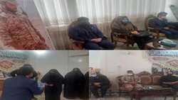 دیدار مدیر شبکه بهداشت و درمان شهرستان سرخه با خانواده جانبخش رسولی 