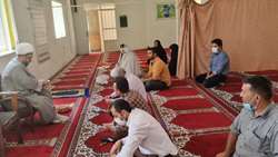 مراسم تکریم هفته حجاب و عفاف در نماز خانه مرکز بهداشت شهرستان سمنان